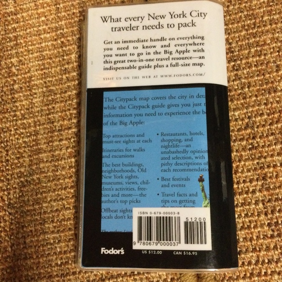 Fodor's Complete Pocket Guide to NYC & full size color map, 1996-1997 City Pack - Picture 3 of 7